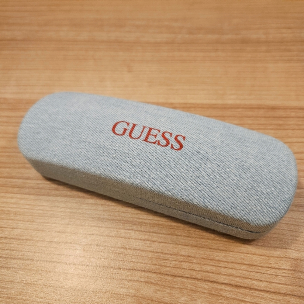 Guess denim sunglasses case